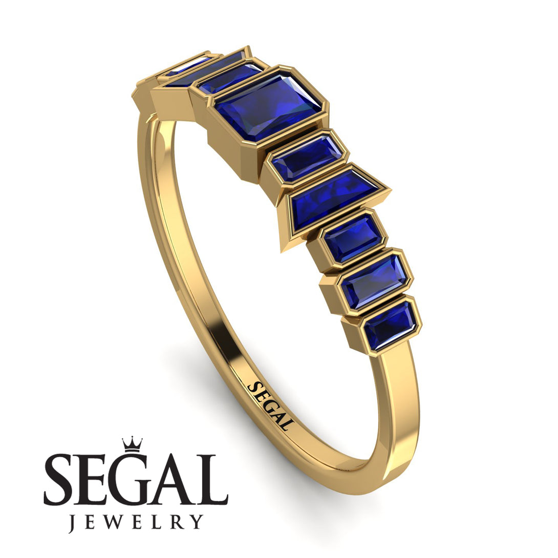 Emerald Sapphire Mix Band - Valerie No. 73