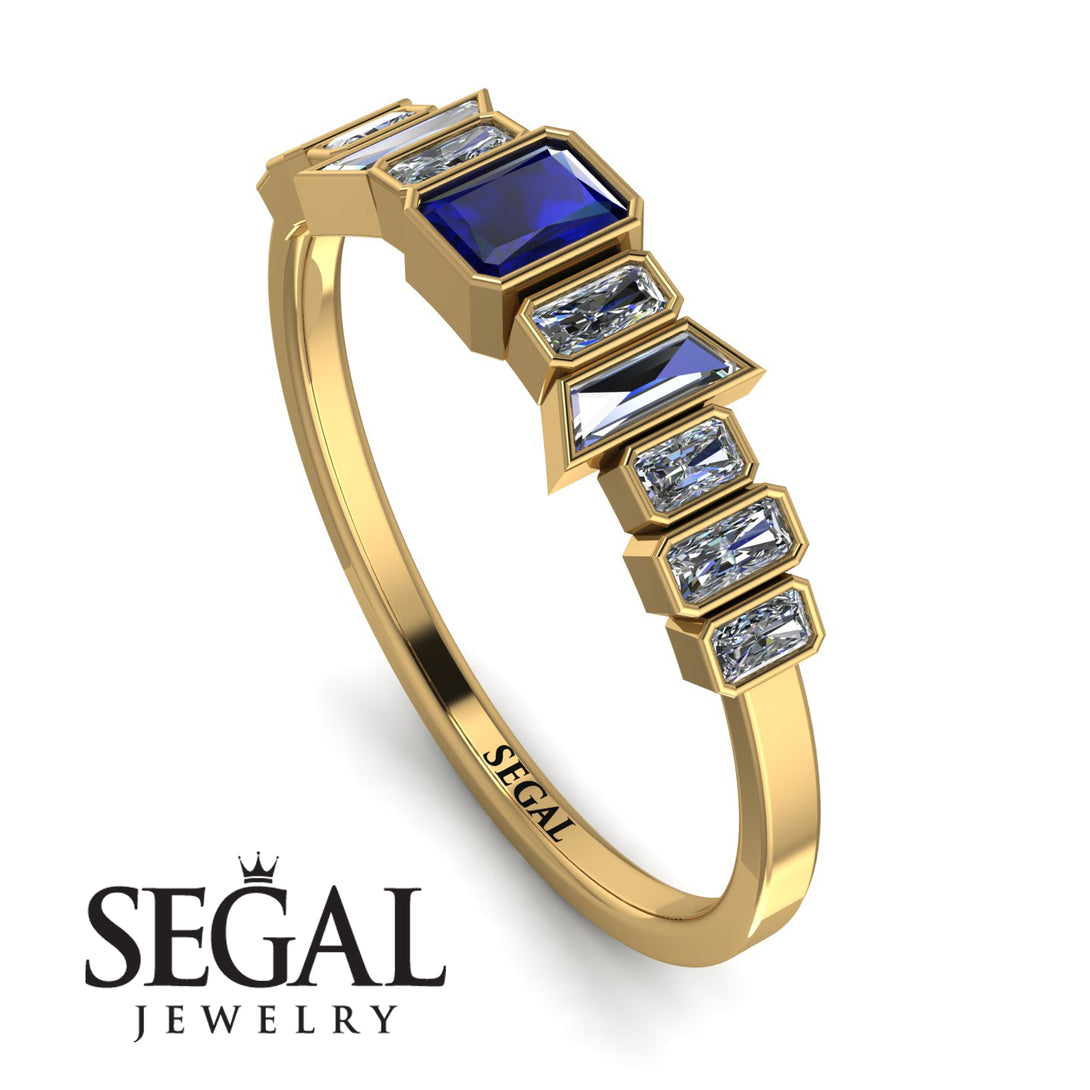 Emerald Sapphire Mix Band - Valerie No. 13