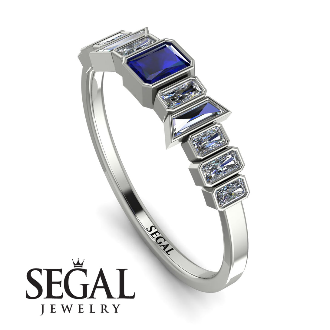 Emerald Sapphire Mix Band - Valerie No. 15