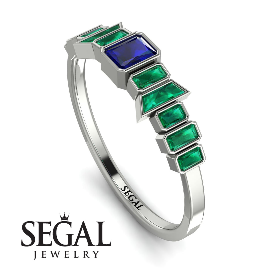 Emerald Sapphire Mix Band - Valerie No. 30