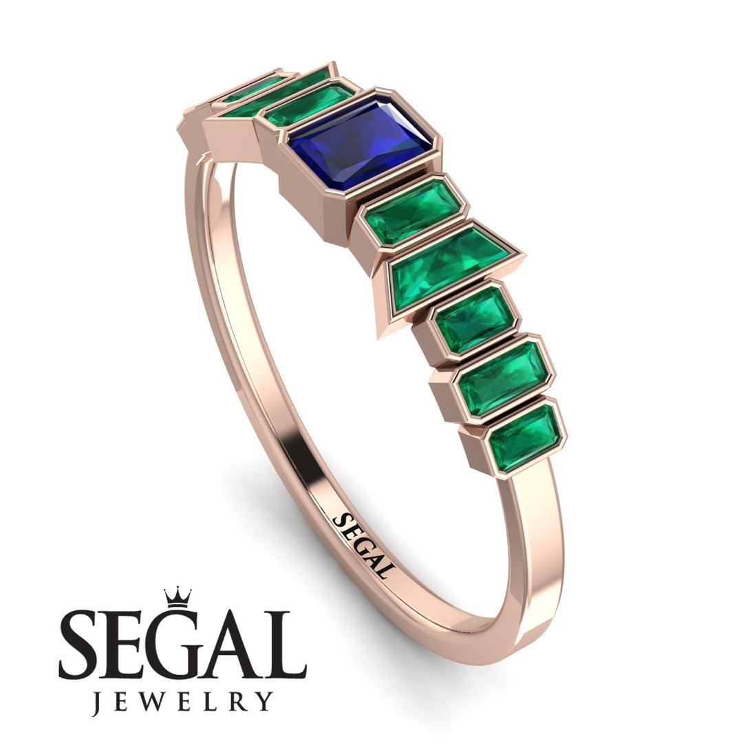 Emerald Sapphire Mix Band - Valerie No. 29