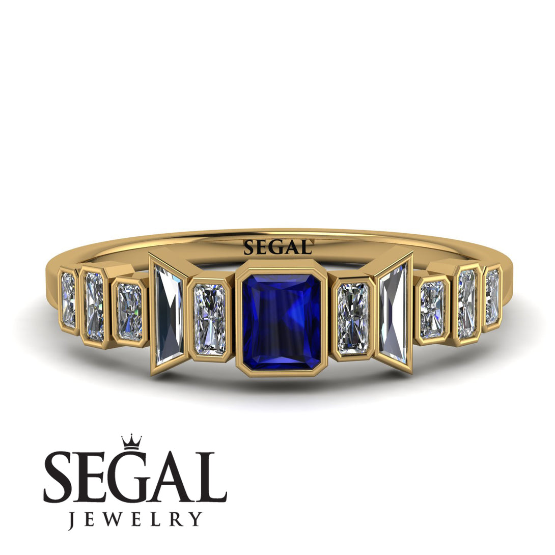 Emerald Sapphire Mix Band - Valerie No. 13