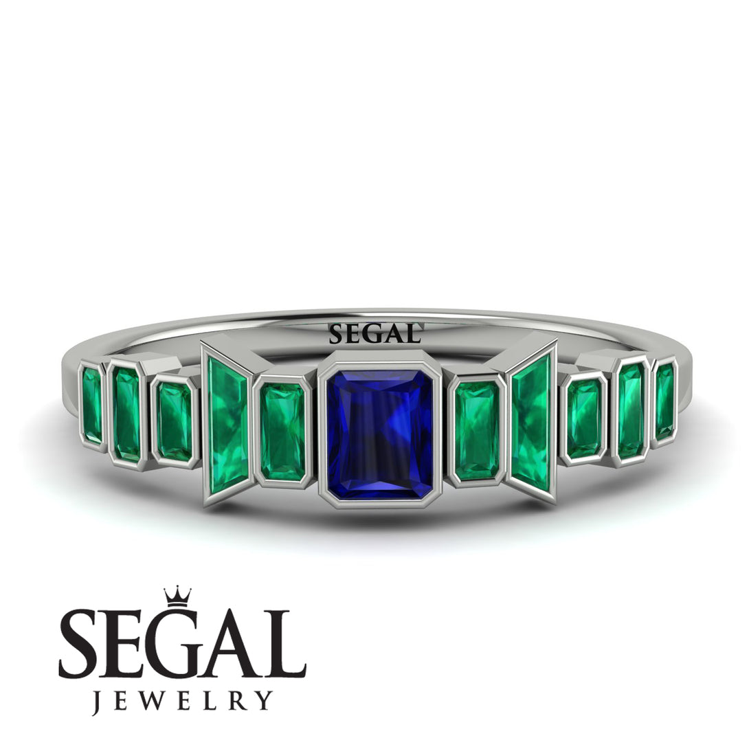 Emerald Sapphire Mix Band - Valerie No. 30