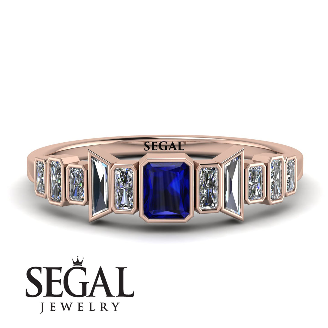 Emerald Sapphire Mix Band - Valerie No. 14