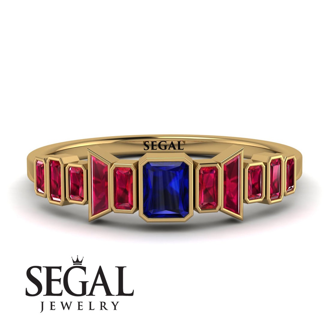 Emerald Sapphire Mix Band - Valerie No. 58