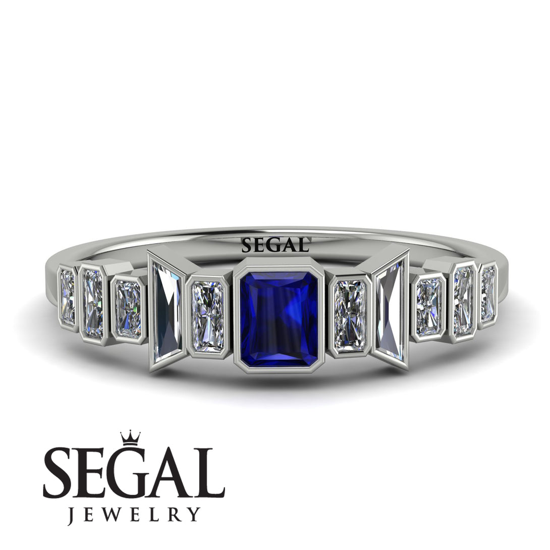 Emerald Sapphire Mix Band - Valerie No. 15