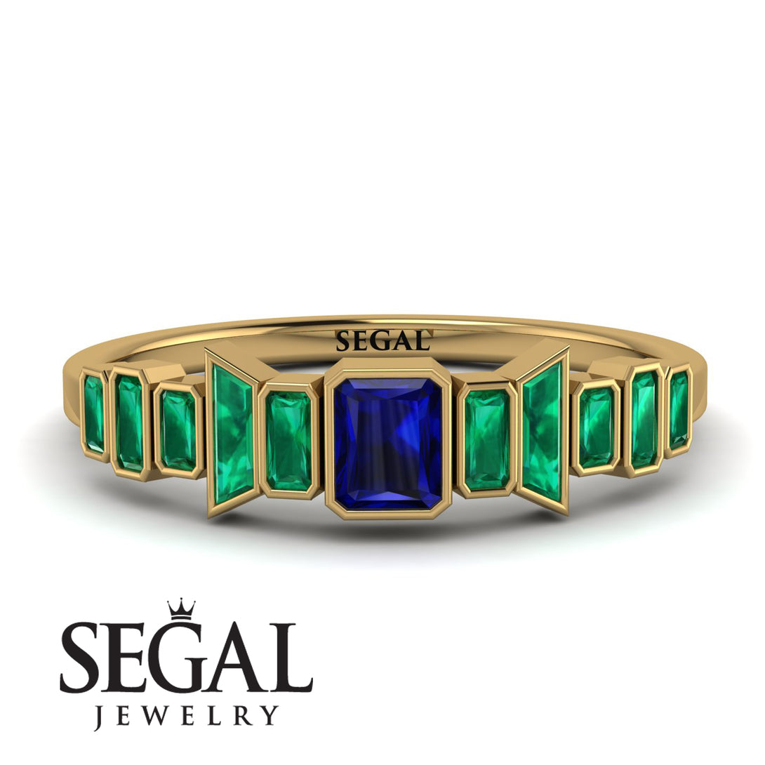 Emerald Sapphire Mix Band - Valerie No. 28