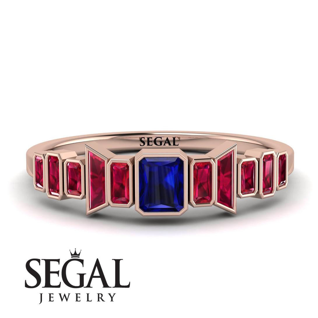 Emerald Sapphire Mix Band - Valerie No. 59