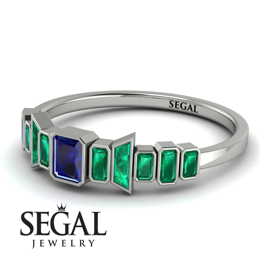 Emerald Sapphire Mix Band - Valerie No. 30