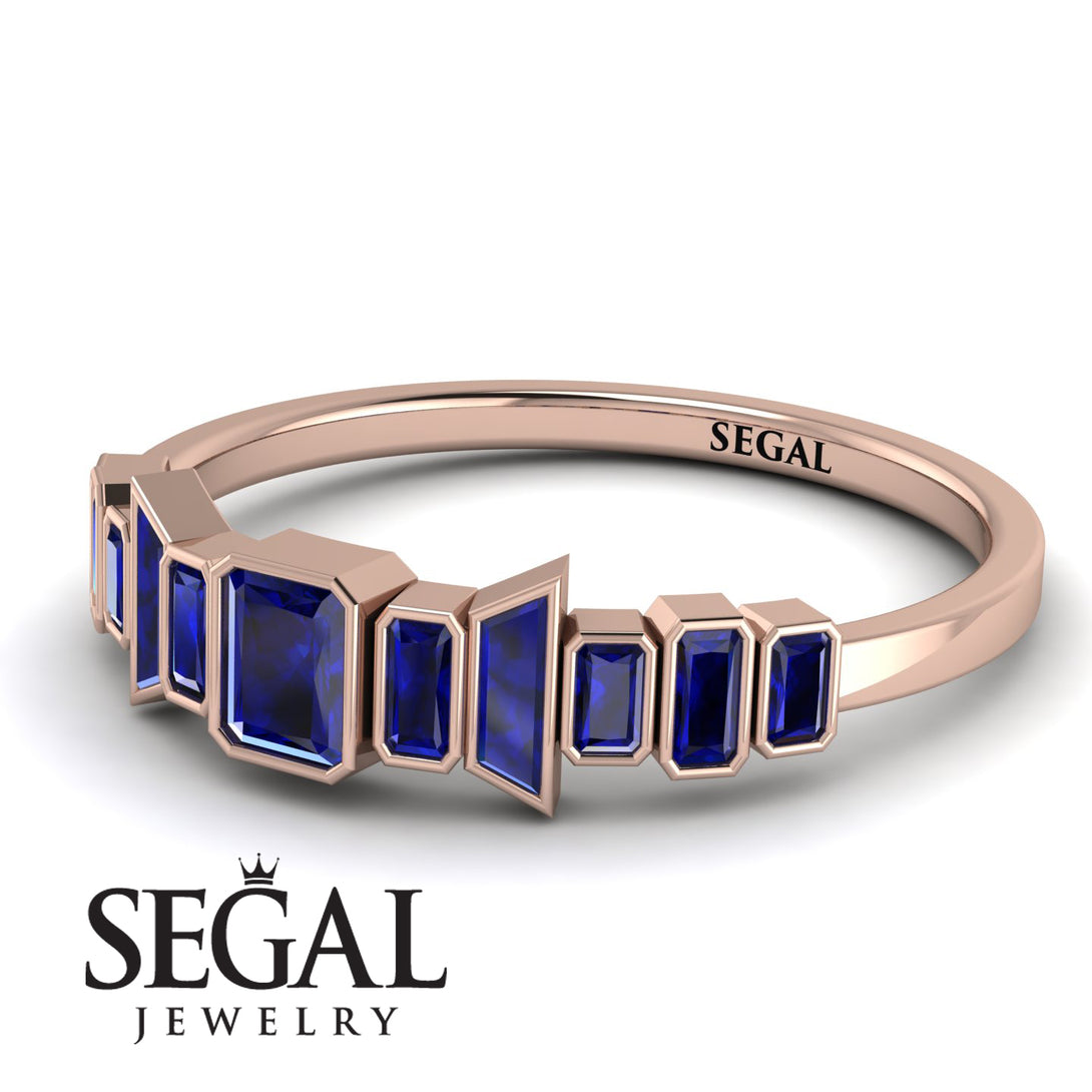 Emerald Sapphire Mix Band - Valerie No. 74