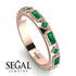 Emerald Baguette & Princess Eternity Band - Andrea No. 20