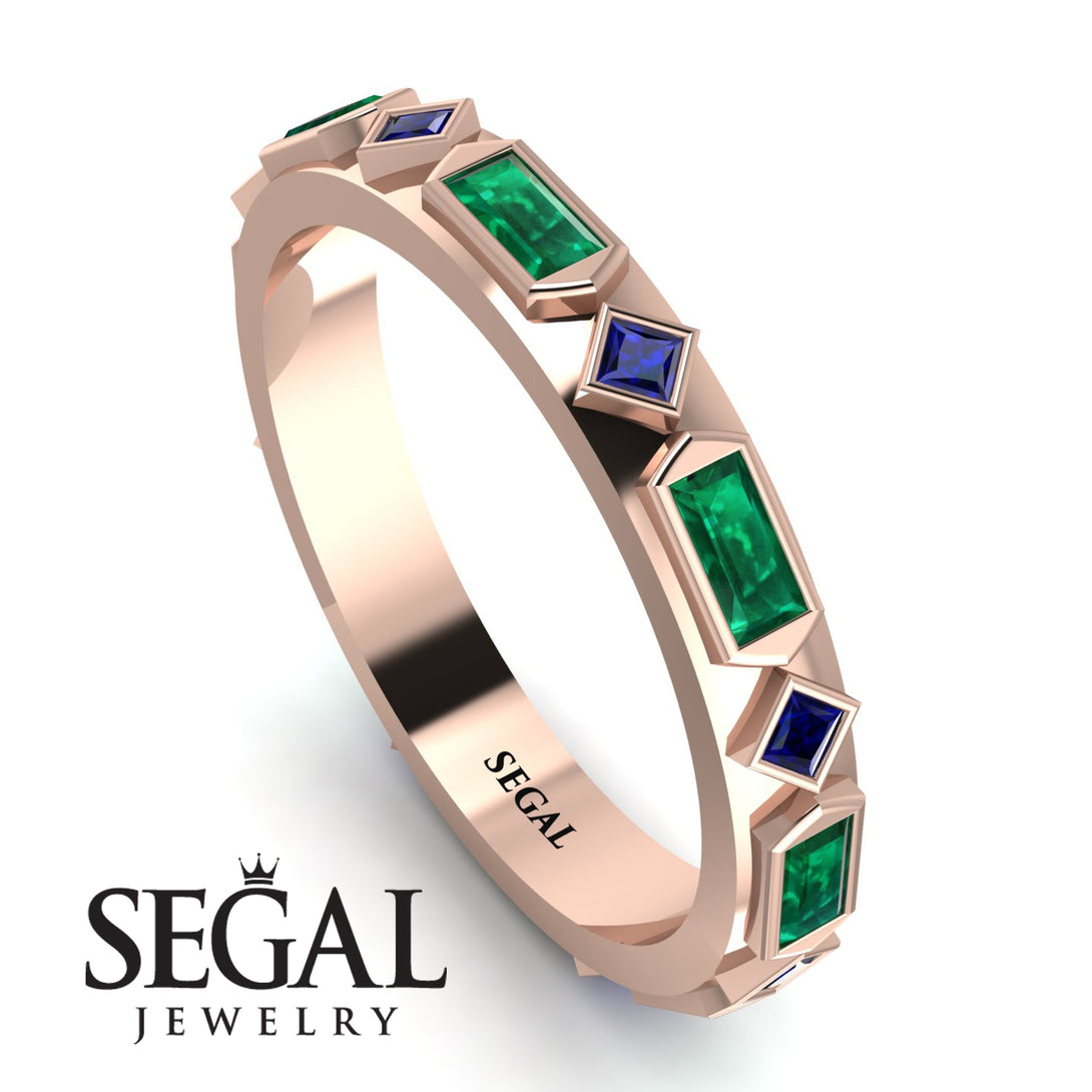 Emerald Baguette & Princess Eternity Band - Andrea No. 29