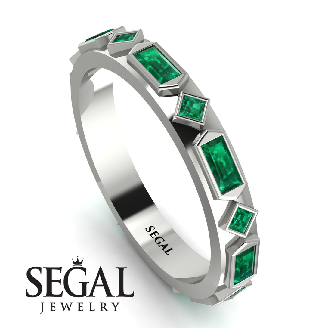 Emerald Baguette & Princess Eternity Band - Andrea No. 21