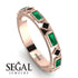 Emerald Baguette & Princess Eternity Band - Andrea No. 23