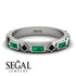 Emerald Baguette & Princess Eternity Band - Andrea No. 24