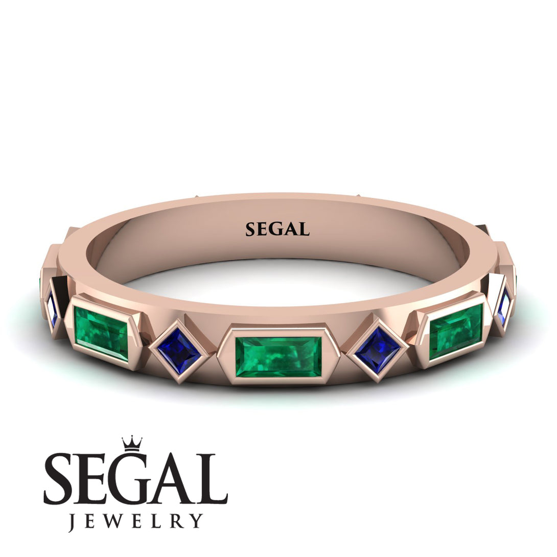 Emerald Baguette & Princess Eternity Band - Andrea No. 29