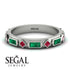 Emerald Baguette & Princess Eternity Band - Andrea No. 27