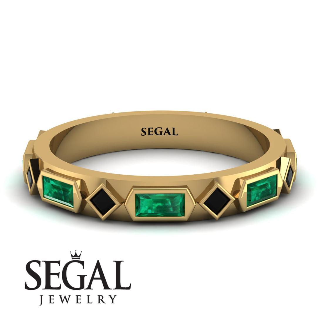 Emerald Baguette & Princess Eternity Band - Andrea No. 22