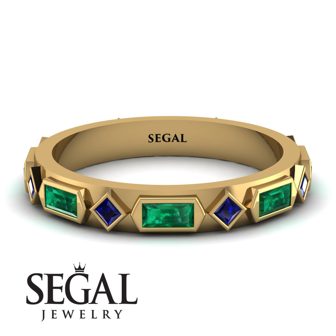 Emerald Baguette & Princess Eternity Band - Andrea No. 28