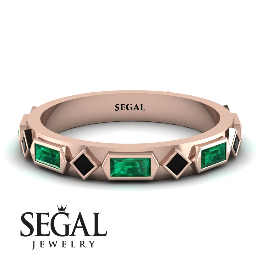 Emerald Baguette & Princess Eternity Band - Andrea No. 23