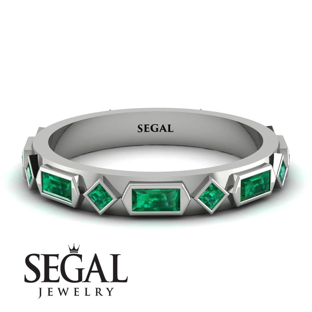 Emerald Baguette & Princess Eternity Band - Andrea No. 21