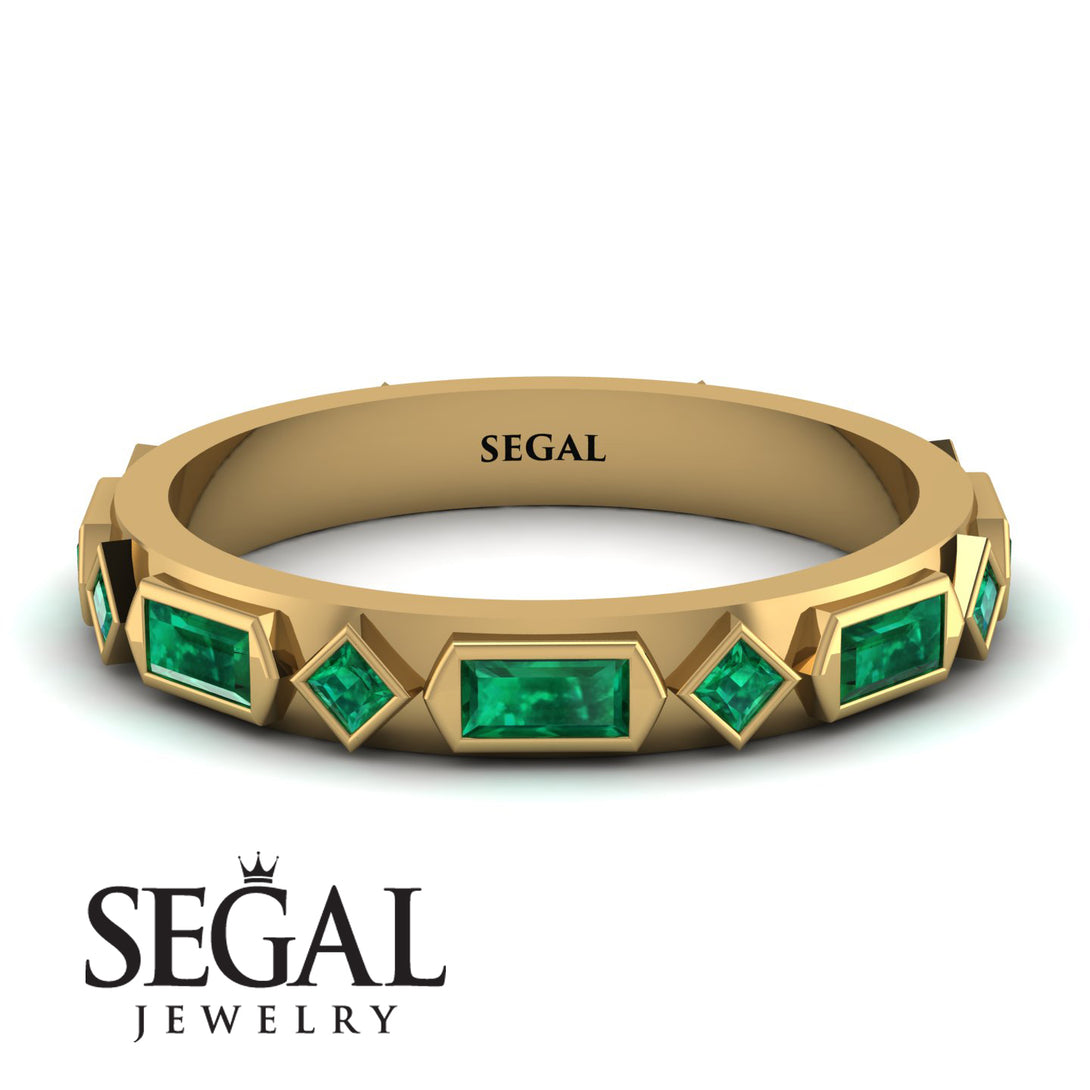Emerald Baguette & Princess Eternity Band - Andrea No. 19