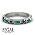 Emerald Baguette & Princess Eternity Band - Andrea No. 30 image 10