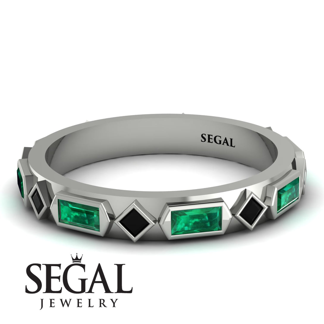 Emerald Baguette & Princess Eternity Band - Andrea No. 24