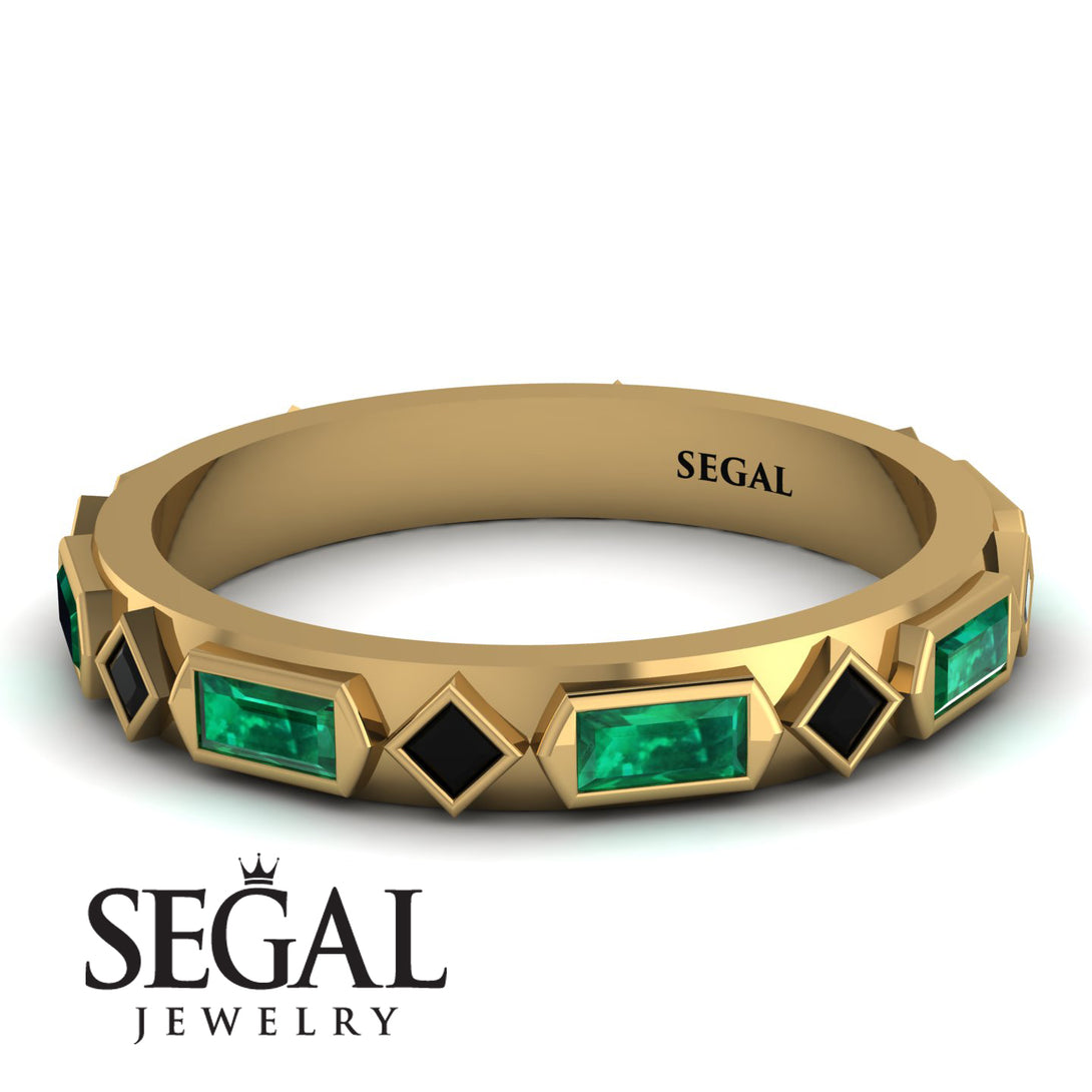 Emerald Baguette & Princess Eternity Band - Andrea No. 22