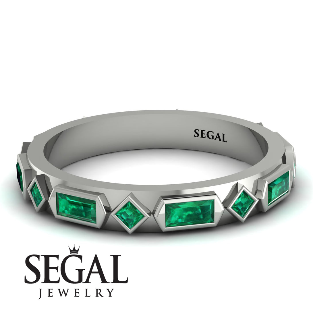 Emerald Baguette & Princess Eternity Band - Andrea No. 21