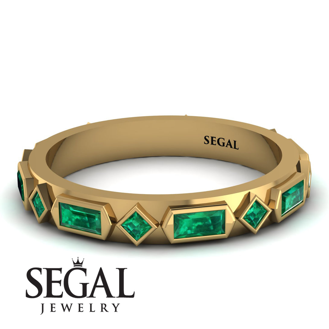 Emerald Baguette & Princess Eternity Band - Andrea No. 19