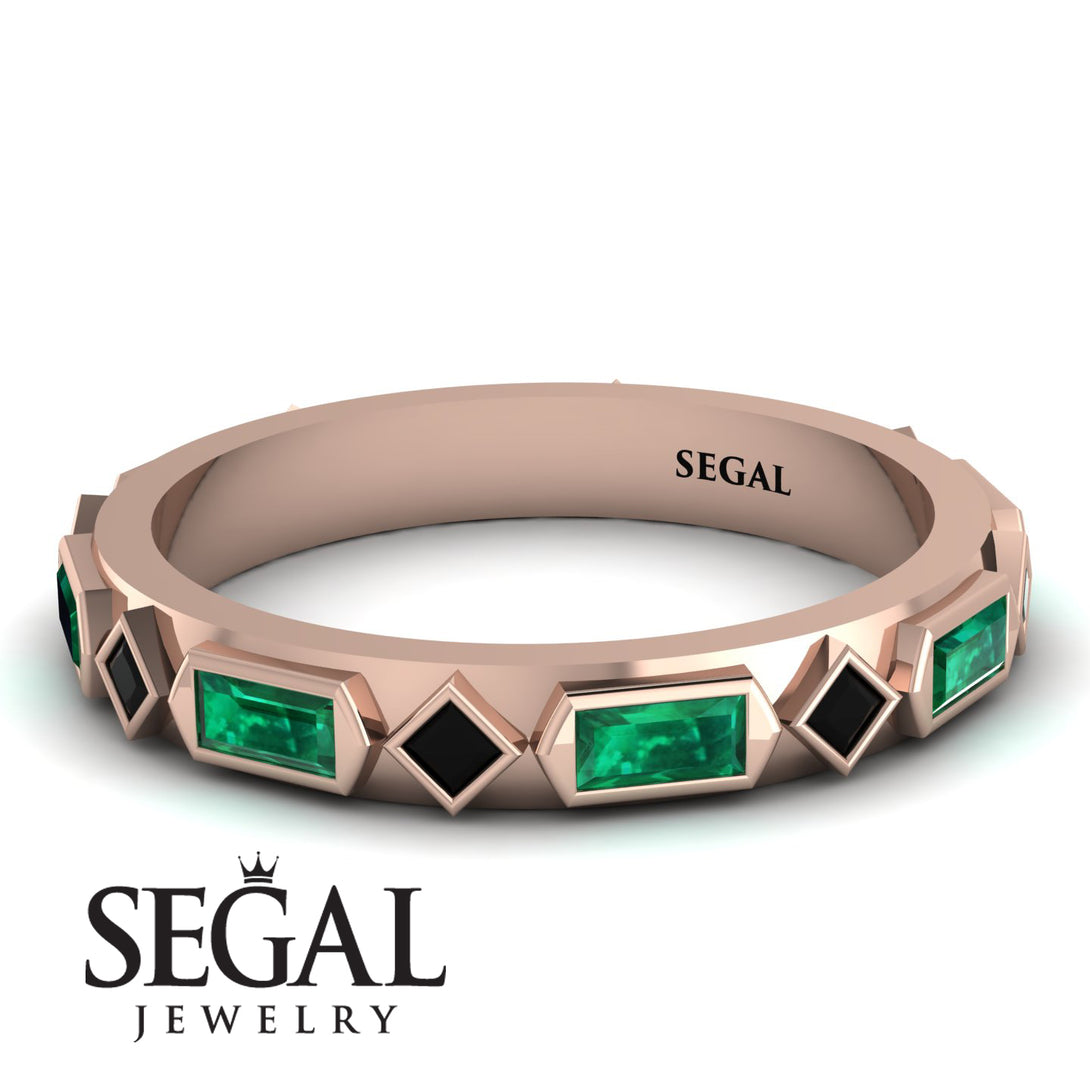 Emerald Baguette & Princess Eternity Band - Andrea No. 23