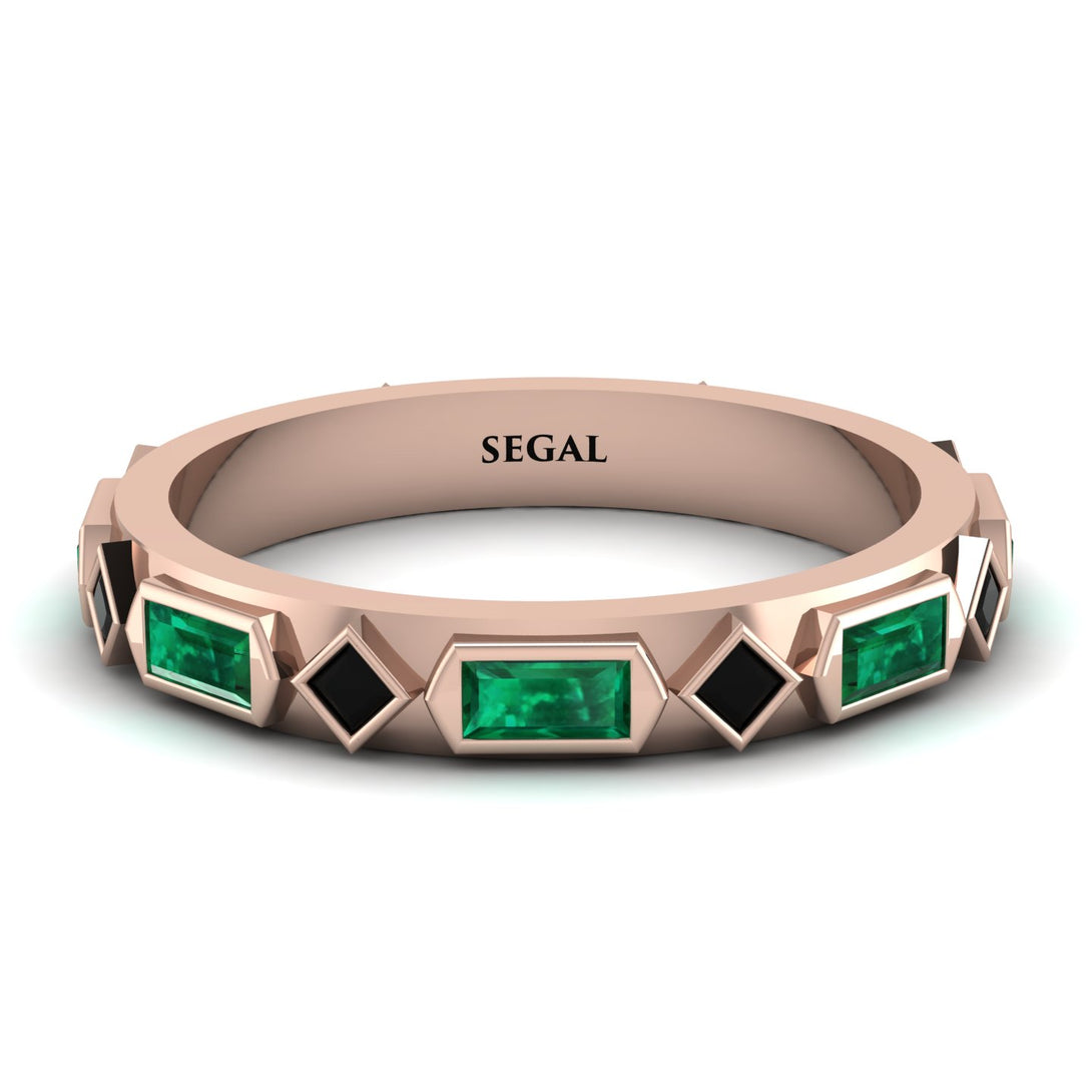 Emerald Baguette & Princess Eternity Band - Andrea No. 23