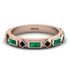 Emerald Baguette & Princess Eternity Band - Andrea No. 23