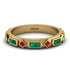 Emerald Baguette & Princess Eternity Band - Andrea No. 25