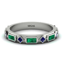Emerald Baguette & Princess Eternity Band - Andrea No. 30 image 1