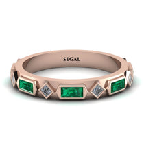 Emerald Baguette & Princess Eternity Band - Andrea No. 17 image 1