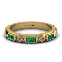 Emerald Baguette & Princess Eternity Band - Andrea No. 16 image 1