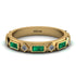 Emerald Baguette & Princess Eternity Band - Andrea No. 16