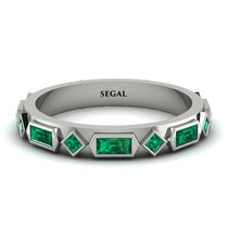 Emerald Baguette & Princess Eternity Band - Andrea No. 21 image 1