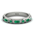 Emerald Baguette & Princess Eternity Band - Andrea No. 21 image 1