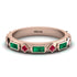 Emerald Baguette & Princess Eternity Band - Andrea No. 26 image 1