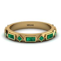 Emerald Baguette & Princess Eternity Band - Andrea No. 19 image 1