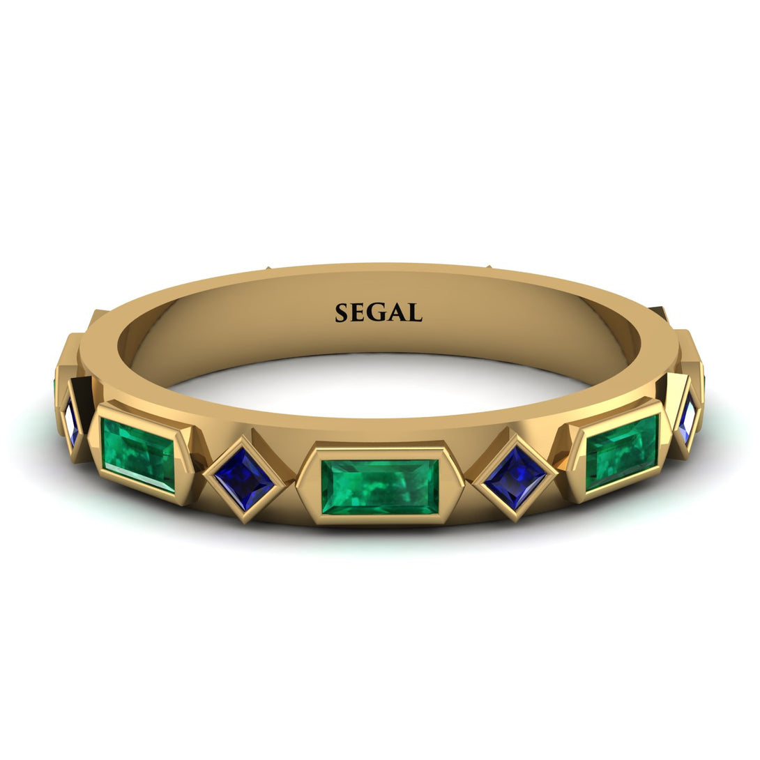 Emerald Baguette & Princess Eternity Band - Andrea No. 28