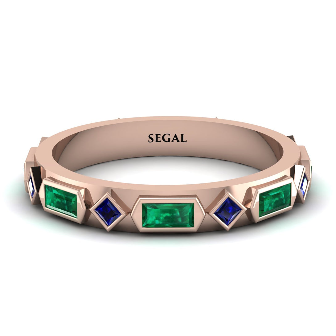 Emerald Baguette & Princess Eternity Band - Andrea No. 29