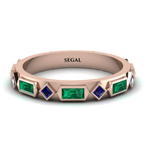 Emerald Baguette & Princess Eternity Band - Andrea No. 29 image 1