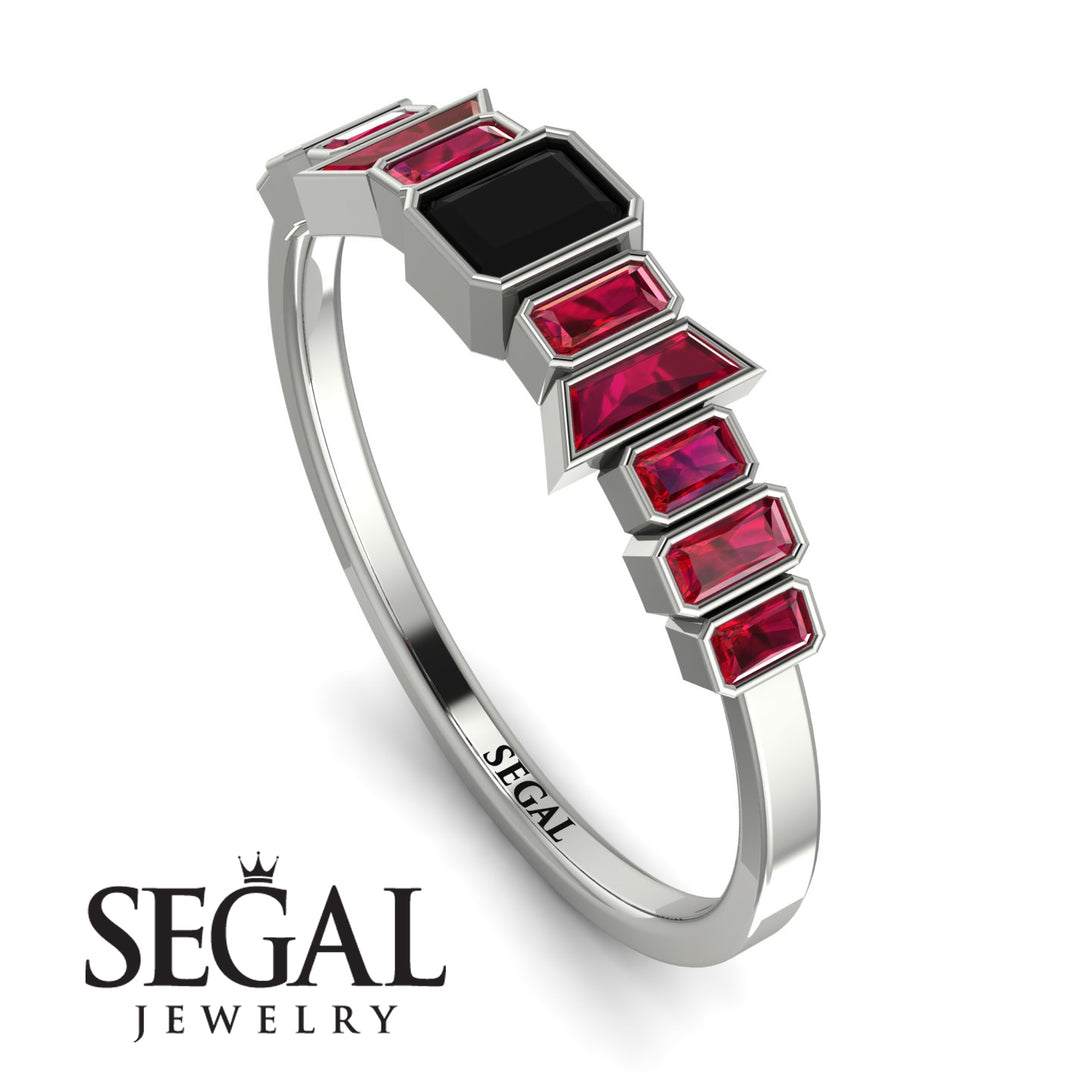 Emerald Black Diamond Mix Band - Valerie No. 54