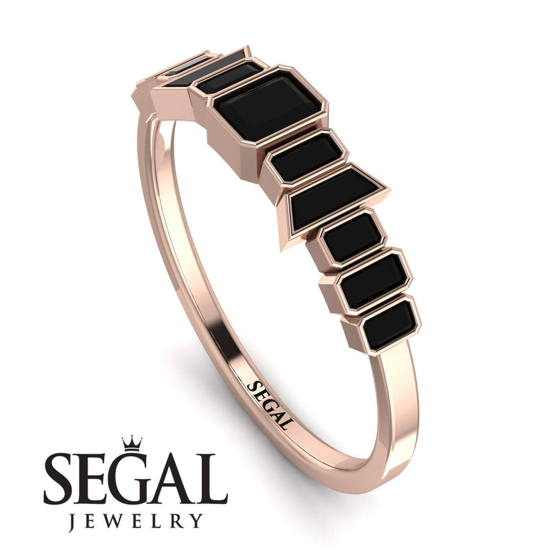 Emerald Black Diamond Mix Band - Valerie No. 38