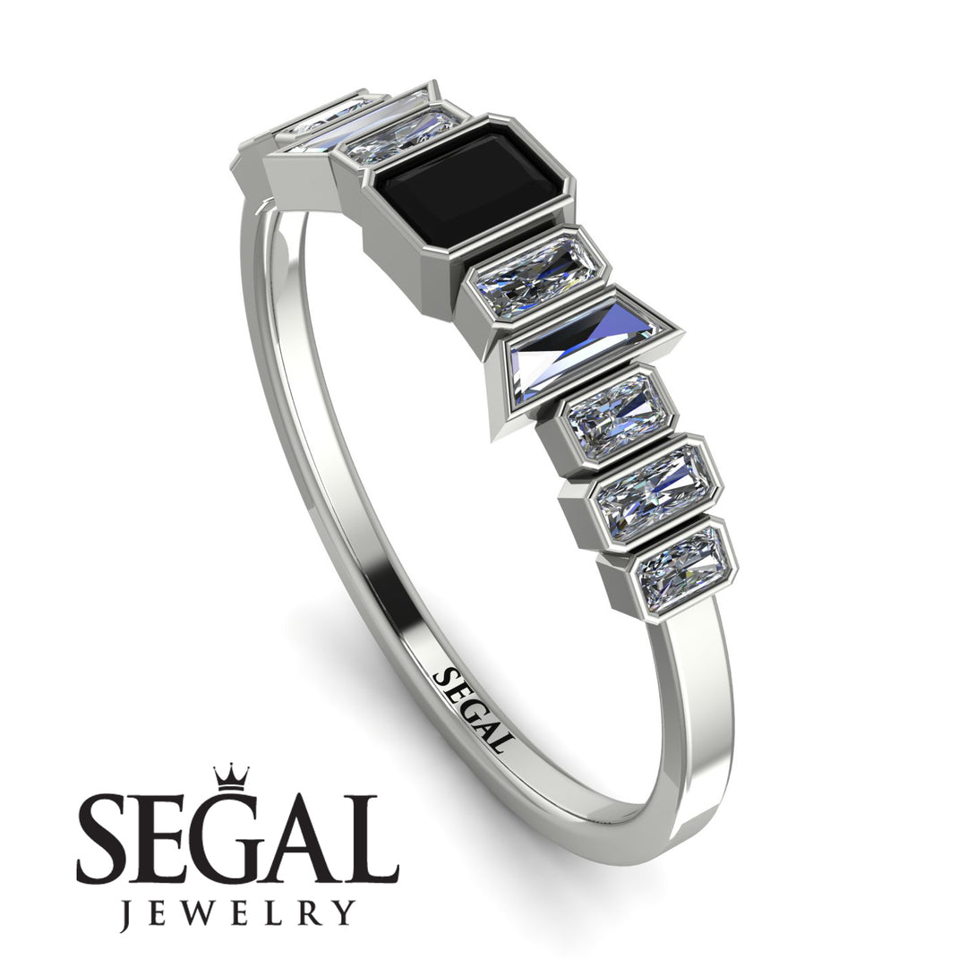 Emerald Black Diamond Mix Band - Valerie No. 9