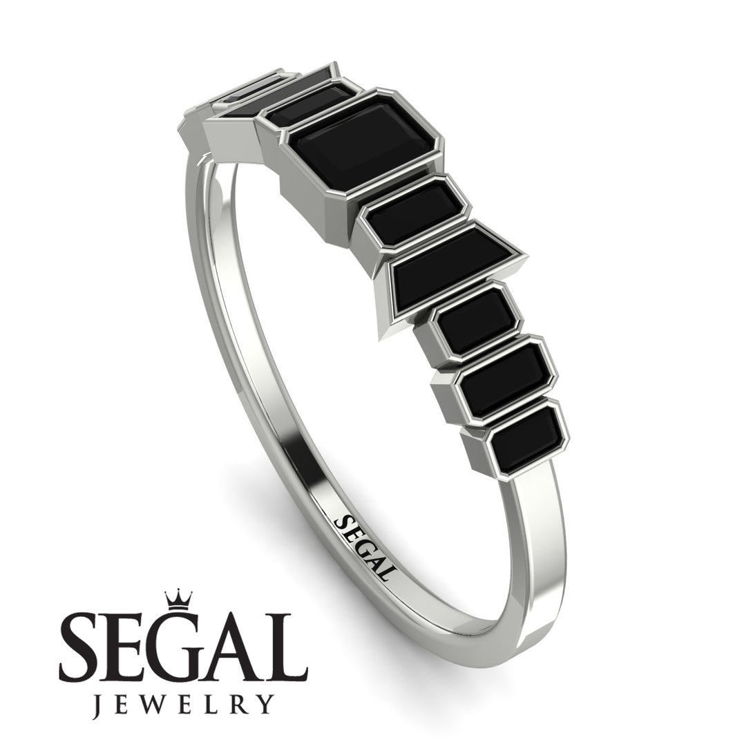 Emerald Black Diamond Mix Band - Valerie No. 39